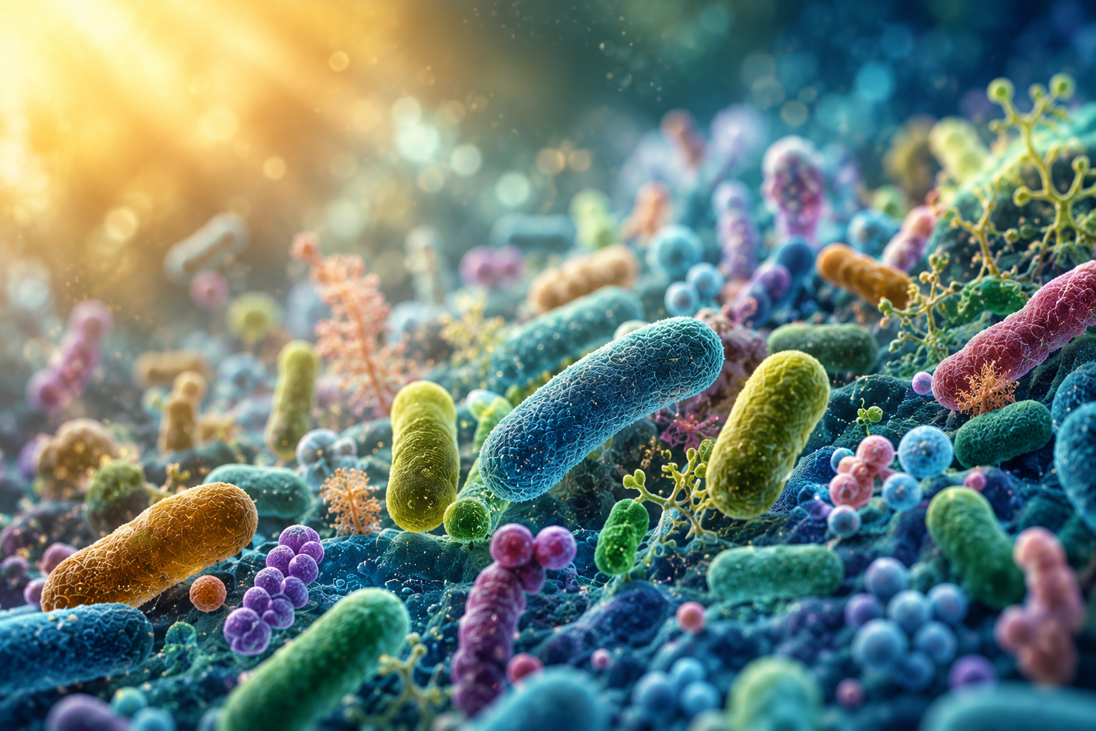 A visual interpretation of the microscopic living world